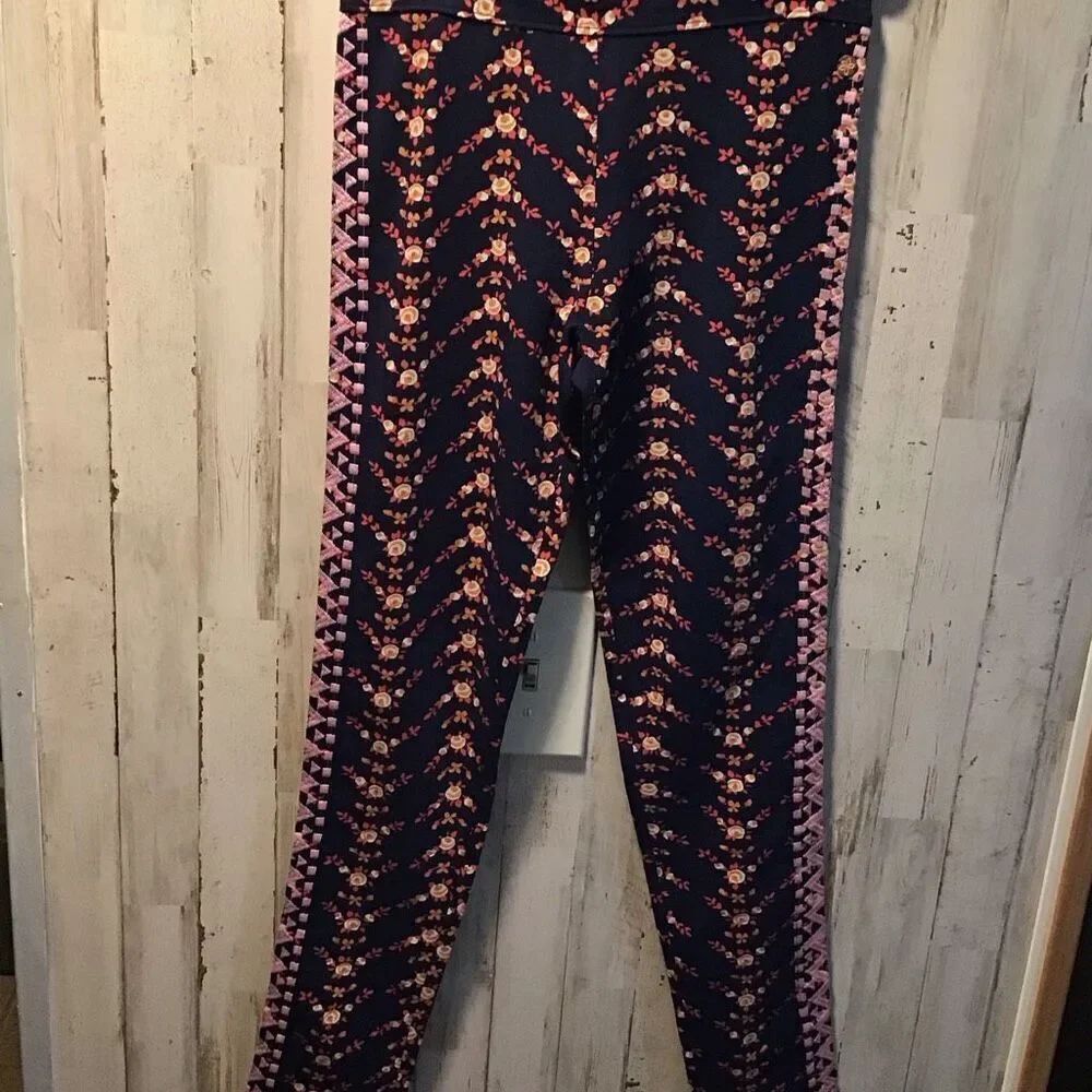 Girls Matilda, Jane, navy, flower, print leggings, size 16